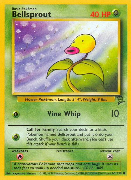 Bellsprout - Base Set 2 Pokémon trading card