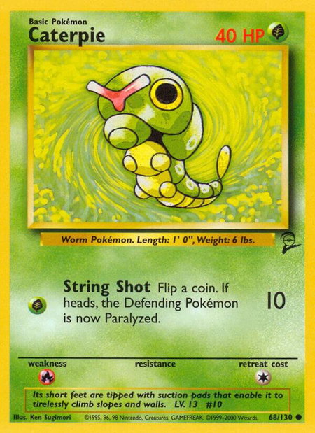 Caterpie - Base Set 2 Pokémon trading card