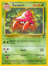 Parasect - Base Set 2 (BS2) #055/130 - Uncommon Pokémon Trading Card