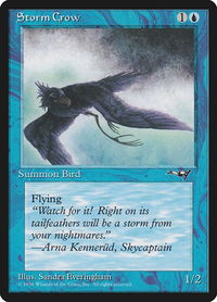 Storm Crow (Flying Left) - Alliances (ALL) #36b - Common Magic: The Gathering Trading Card