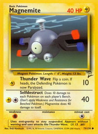 Magnemite - Base Set 2 (BS2) #079/130 - Common Pokémon Trading Card