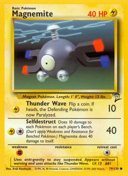 Magnemite - Base Set 2 Pokémon trading card