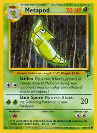 Metapod - Base Set 2 (BS2) #081/130 - Common Pokémon Trading Card