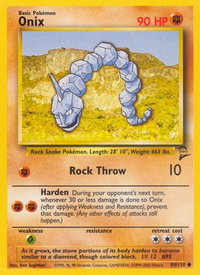Onix - Base Set 2 (BS2) #084/130 - Common Pokémon Trading Card