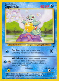 Squirtle - Base Set 2 (BS2) #093/130 - Common Pokémon Trading Card