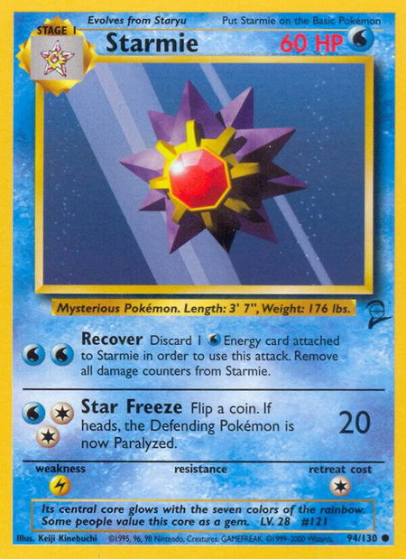 Starmie - Base Set 2 Pokémon trading card