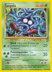 Tangela - Base Set 2 (BS2) #096/130 - Common Pokémon Trading Card