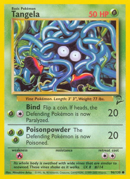 Tangela - Base Set 2 Pokémon trading card