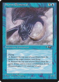 Storm Elemental - Alliances (ALL) #37 - Uncommon Magic: The Gathering Trading Card