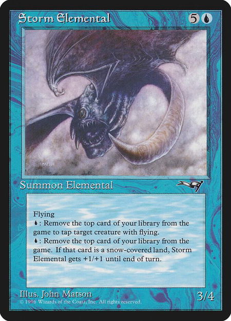 Storm Elemental - Alliances Magic: The Gathering trading card