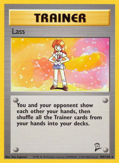 Lass - Base Set 2 Pokémon trading card