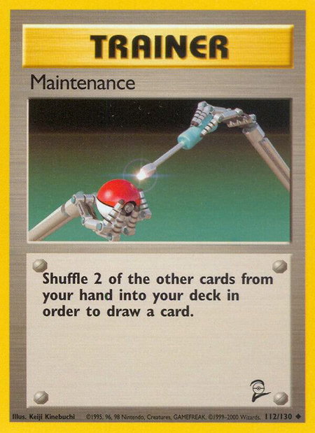 Maintenance - Base Set 2 Pokémon trading card