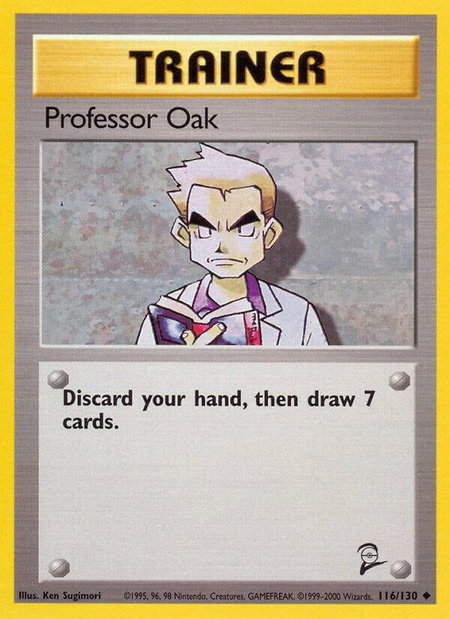 Professor Oak - Base Set 2 Pokémon trading card