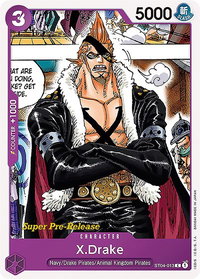 X.Drake - Super Pre-Release Starter Deck 4: Animal Kingdom Pirates (ST-04 PRE) #ST04-013 - Common One Piece Trading Card