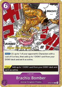 Brachio Bomber - Super Pre-Release Starter Deck 4: Animal Kingdom Pirates (ST-04 PRE) #ST04-015 - Common One Piece Trading Card