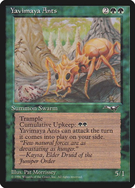 Yavimaya Ants - Alliances Magic: The Gathering trading card