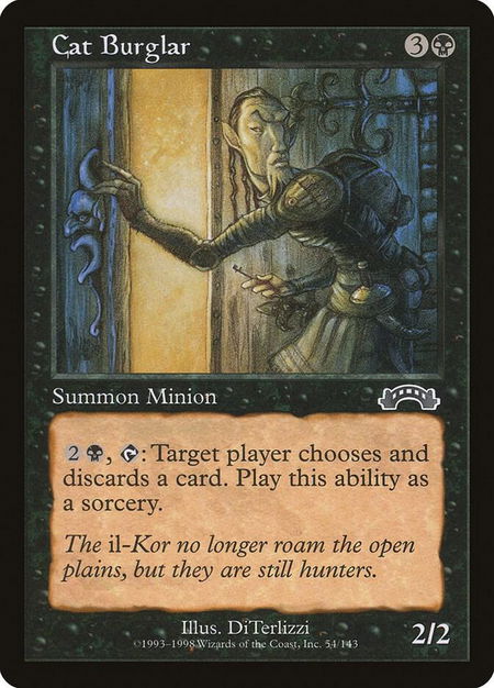 Cat Burglar - Exodus Magic: The Gathering trading card