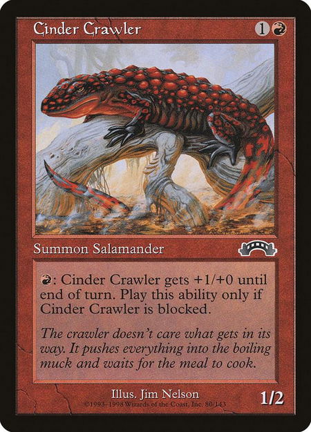 Cinder Crawler - Exodus Magic: The Gathering trading card