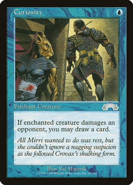Curiosity - Exodus Magic: The Gathering trading card