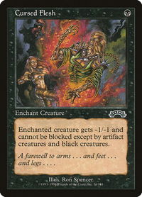 Cursed Flesh - Exodus (EXO) #56 - Common Magic: The Gathering Trading Card