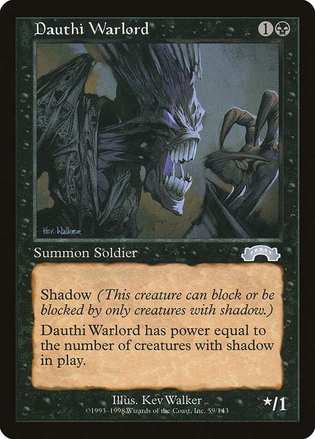 Dauthi Warlord - Exodus Magic: The Gathering trading card