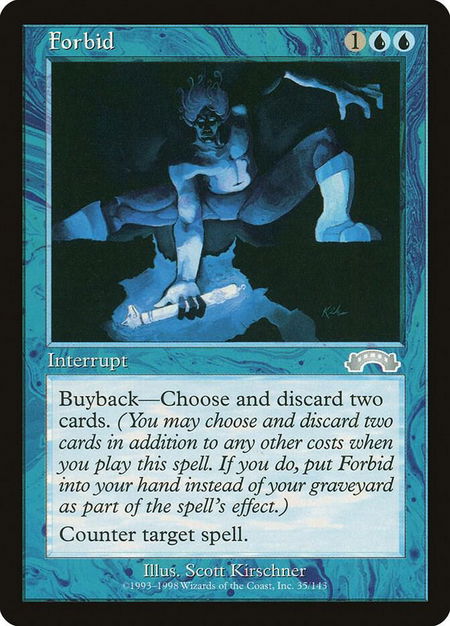 Forbid - Exodus Magic: The Gathering trading card