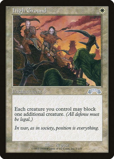 High Ground - Exodus Magic: The Gathering trading card