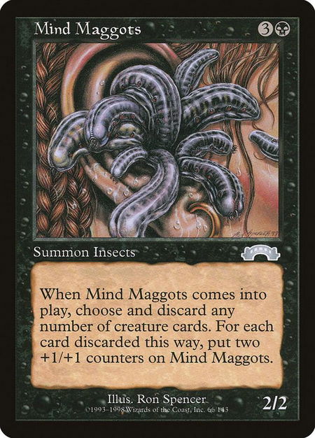 Mind Maggots - Exodus Magic: The Gathering trading card
