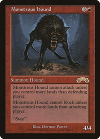 Monstrous Hound - Exodus (EXO) #89 - Rare Magic: The Gathering Trading Card