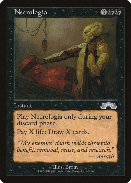 Necrologia - Exodus Magic: The Gathering trading card