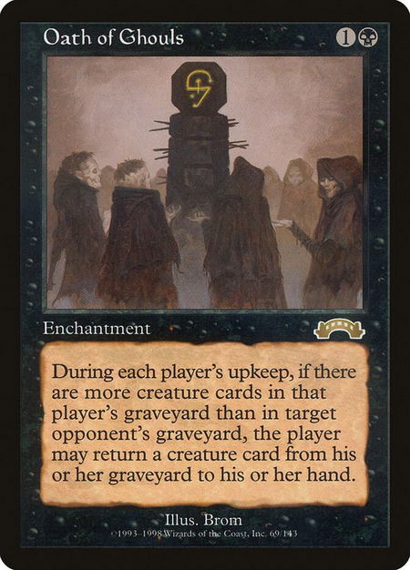Oath of Ghouls - Exodus Magic: The Gathering trading card