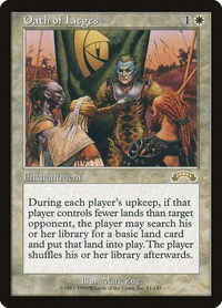 Oath of Lieges - Exodus (EXO) #11 - Rare Magic: The Gathering Trading Card