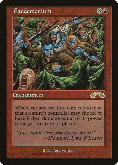 Pandemonium - Exodus Magic: The Gathering trading card