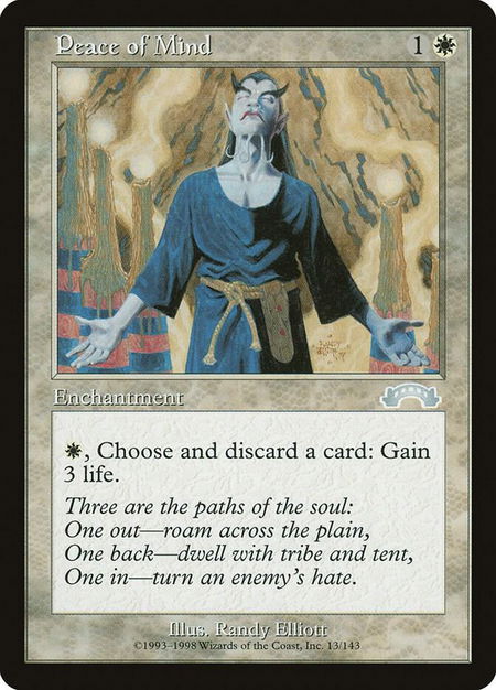 Peace of Mind - Exodus Magic: The Gathering trading card