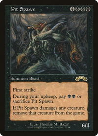 Pit Spawn - Exodus (EXO) #70 - Rare Magic: The Gathering Trading Card
