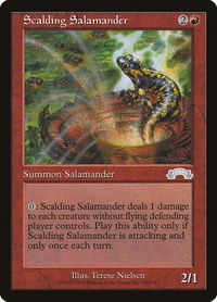 Scalding Salamander - Exodus (EXO) #100 - Uncommon Magic: The Gathering Trading Card