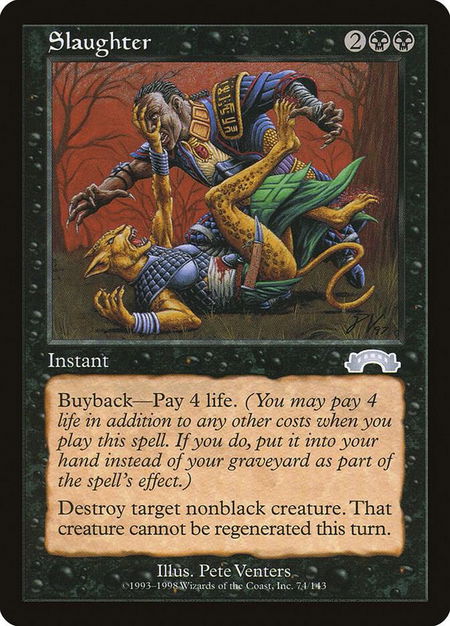 Slaughter - Exodus Magic: The Gathering trading card
