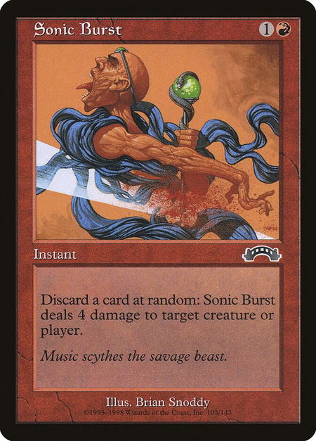Sonic Burst - Exodus Magic: The Gathering trading card