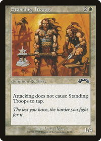 Standing Troops - Exodus (EXO) #22 - Common Magic: The Gathering Trading Card