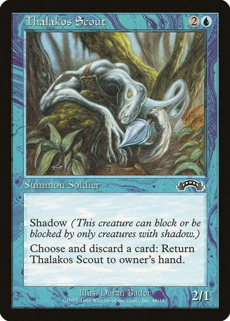 Thalakos Scout - Exodus Magic: The Gathering trading card