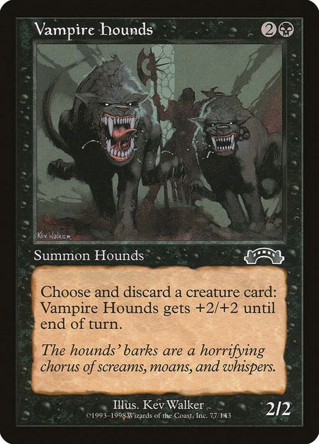 Vampire Hounds - Exodus Magic: The Gathering trading card