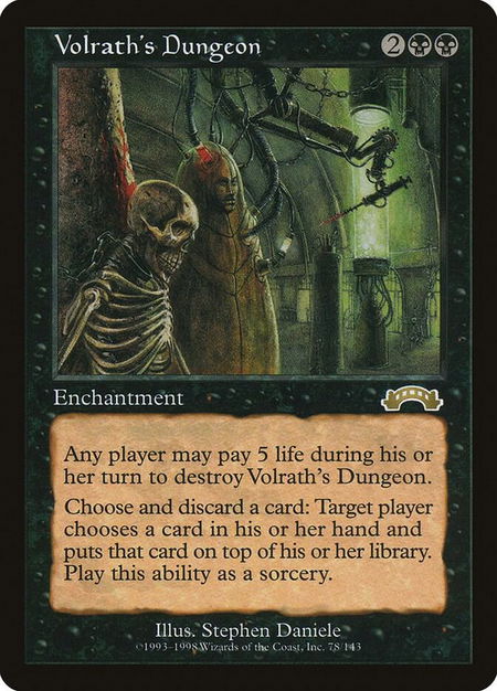 Volrath's Dungeon - Exodus Magic: The Gathering trading card
