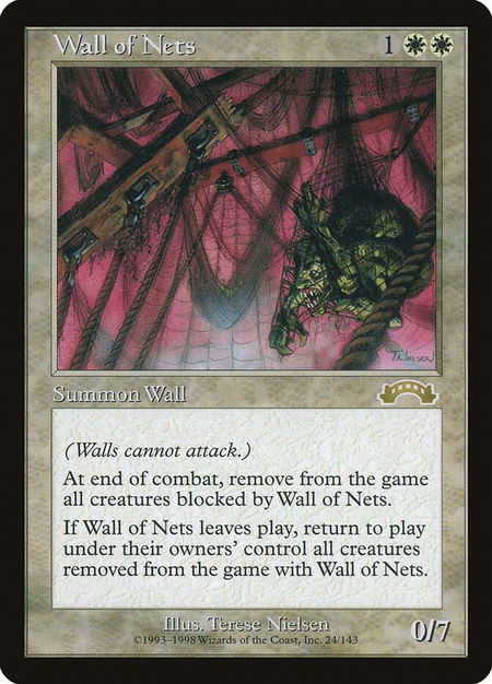 Wall of Nets - Exodus Magic: The Gathering trading card
