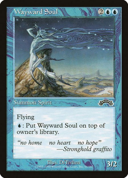 Wayward Soul - Exodus Magic: The Gathering trading card