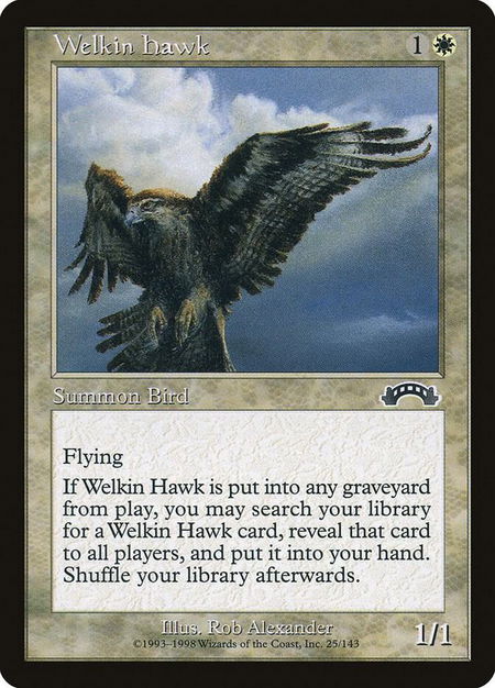 Welkin Hawk - Exodus Magic: The Gathering trading card