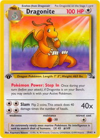 Dragonite (19) - Fossil (FO) #19/62 - Rare Pokémon Trading Card