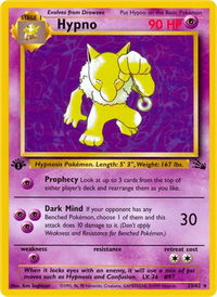 Hypno (23) - Fossil (FO) #23/62 - Rare Pokémon Trading Card