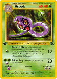 Arbok - Fossil (FO) #31/62 - Uncommon Pokémon Trading Card