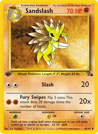 Sandslash - Fossil (FO) #41/62 - Uncommon Pokémon Trading Card