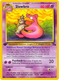 Slowbro - Fossil (FO) #43/62 - Uncommon Pokémon Trading Card